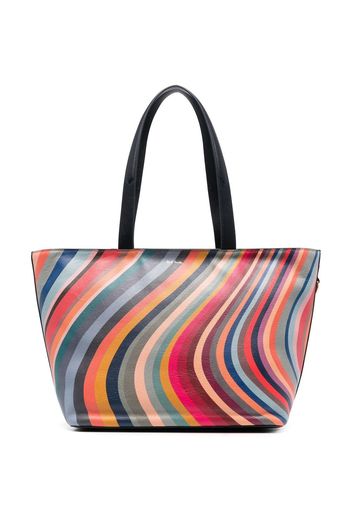 Paul Smith swirl striped pattern bag - Blau