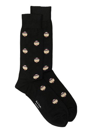 Paul Smith Socken mit Polka Dots - Schwarz