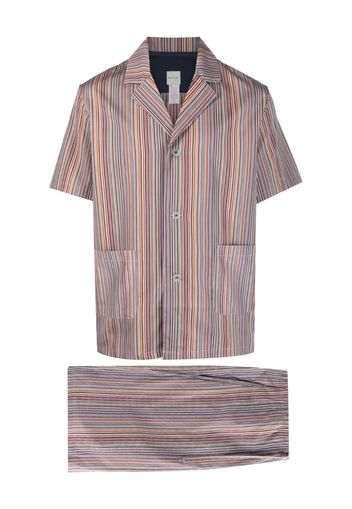 Paul Smith Signature Stripe short pyjama set - Rosa