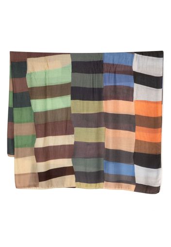 Paul Smith Overlapping Chec-print scarf - Grün