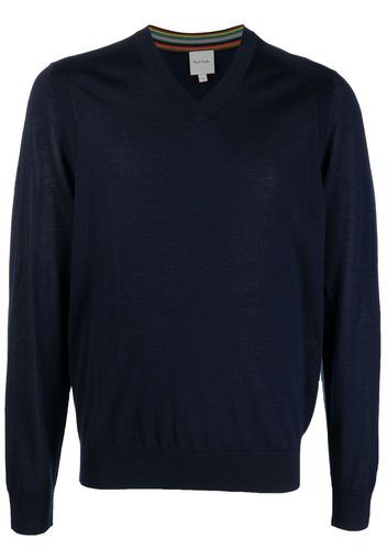 Paul Smith long-sleeved wool jumper - Blau