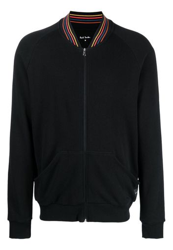 Paul Smith Jacke mit gestreiftem Kragen - Schwarz