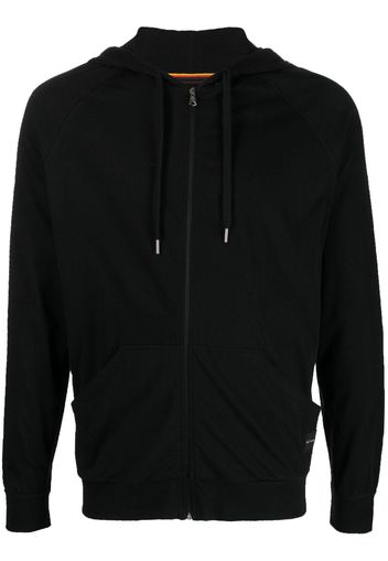 Paul Smith zip-up cotton hoodie - Schwarz