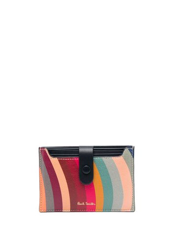 Paul Smith swirl-print card case - Blau