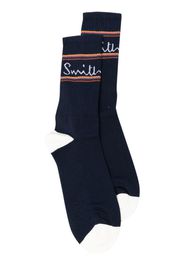 Paul Smith Socken mit Intarsien-Logo - Blau