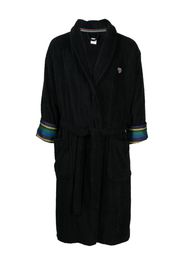 Paul Smith Zebra-motif cotton dressing gown - Schwarz