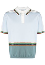 Paul Smith Signature Stripe short-sleeve polo shirt - Blau