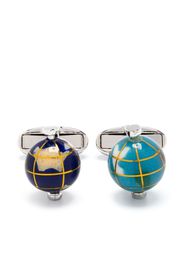 Paul Smith Globe contrasting cufflinks - Silber