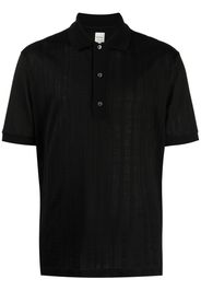 Paul Smith Gestreiftes Poloshirt aus Bio-Baumwolle - Schwarz