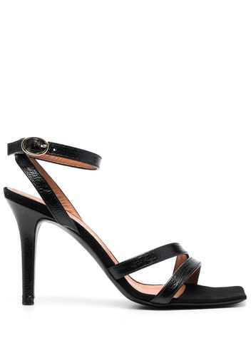 Paul Warmer Paul Warmer 105mm leather sandals - Schwarz