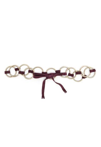 PAULA metal-rings tie-fastening belt - Violett