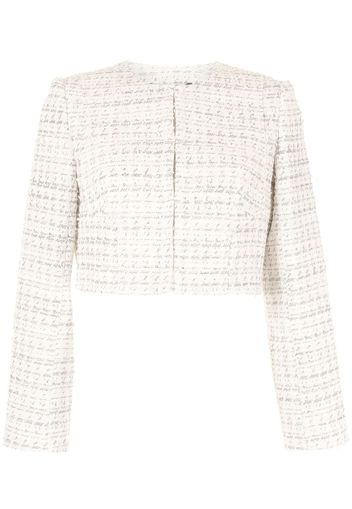 Paule Ka Tweed-Jacke im Cropped-Design - Rosa