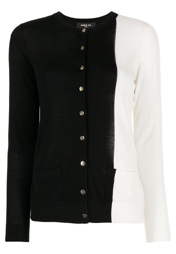 Paule Ka Zweifarbiger Cardigan - Schwarz