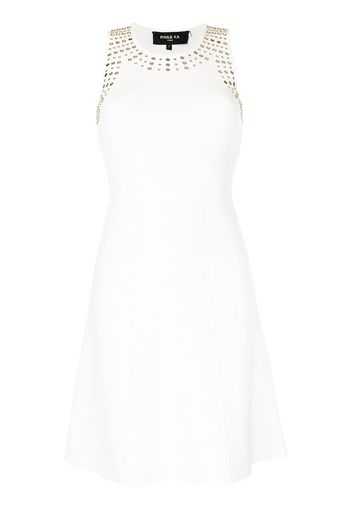 Paule Ka stud-embellished mini dress - Weiß