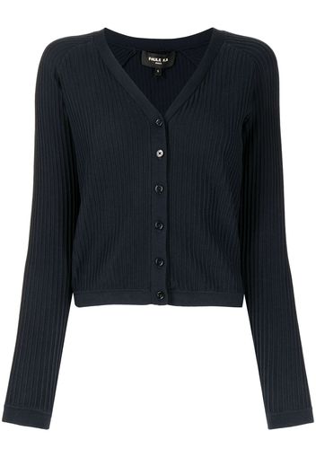 Paule Ka ribbed V-neck cardigan - Blau