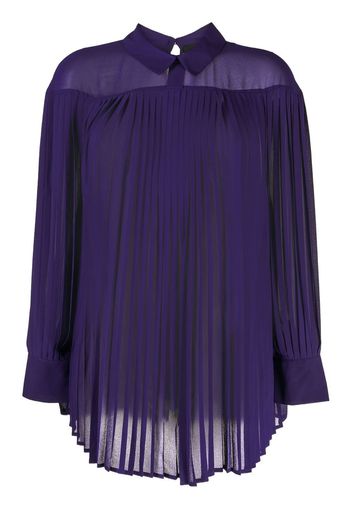 Paule Ka plissé woven top - Violett