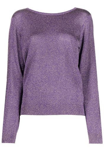 Paule Ka Cardigan mit V-Rückenausschnitt - Violett