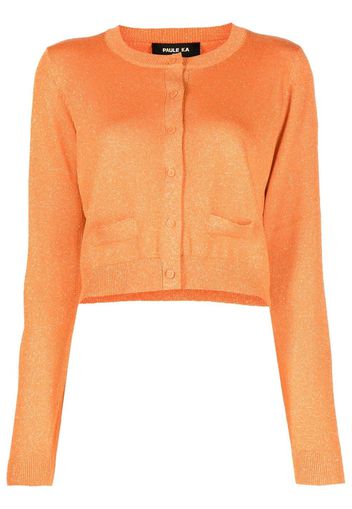 Paule Ka Cardigan mit Knopfleiste - Orange