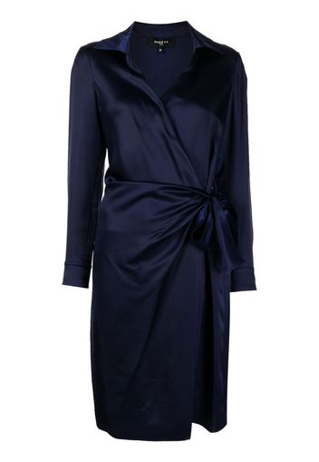 Paule Ka above-knee wrap dress - Blau