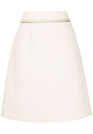 Paule Ka tweed A-line skirt - Weiß