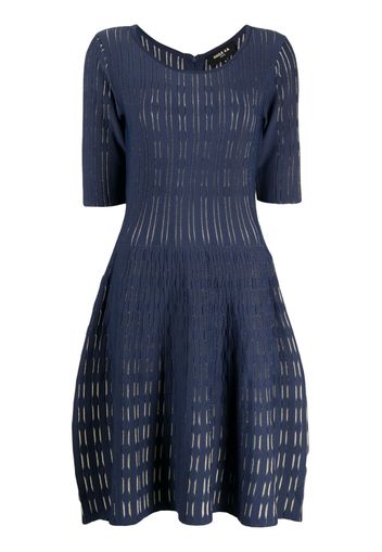 Paule Ka Kurzärmeliges Strickkleid - Blau