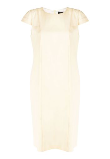 Paule Ka short-sleeve zip-fastening dress - Gelb