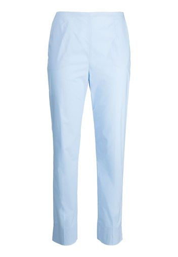 Paule Ka straight-leg zipped cotton trousers - Blau