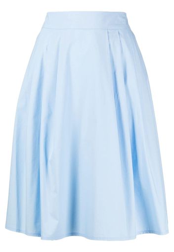 Paule Ka poplin-textured A-line skirt - Blau