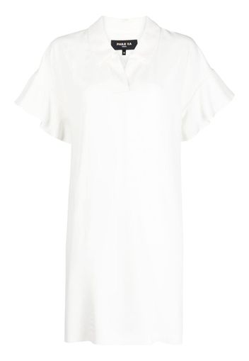 Paule Ka Kleid mit Rüschen - Weiß