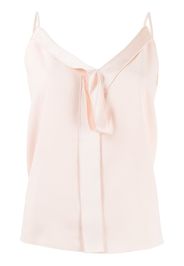 Paule Ka Satin-Crepe V-neck strappy top - Rosa