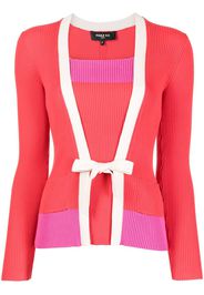 Paule Ka colour-block knit cardigan - Rot