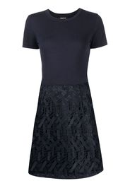 Paule Ka guipure lace-detail mini dress - Blau