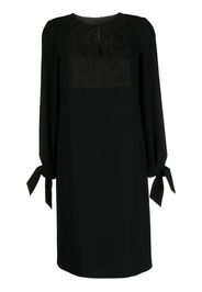 Paule Ka lace panel shift dress - Schwarz