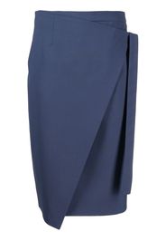 Paule Ka wrap-front pencil skirt - Blau