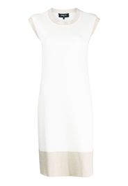 Paule Ka metallic-trim stretch-dress - Weiß