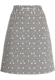 Paule Ka houndstooth cotton-blend skirt - Schwarz