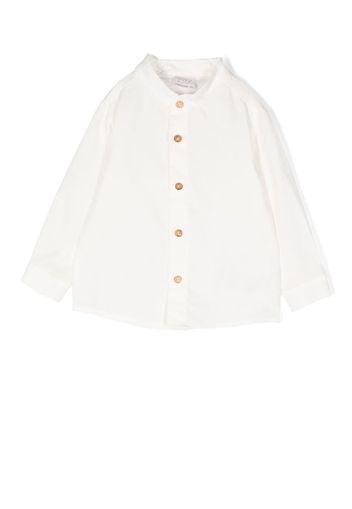 Paz Rodriguez button-up collarless shirt - Weiß