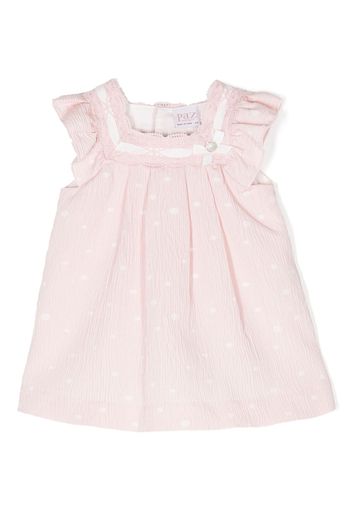 Paz Rodriguez polka-dot cotton dress - Rosa