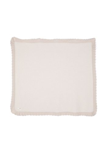 Paz Rodriguez rectangle-shape crochet-knit blanket - Nude