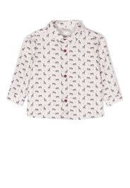 Paz Rodriguez graphic-print long-sleeve shirt - Nude