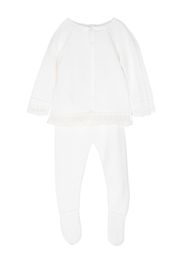 Paz Rodriguez wool-knit trouser set - Weiß