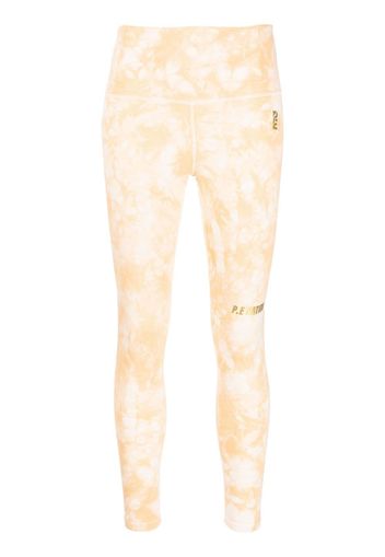 P.E Nation logo-print detail leggings - Orange