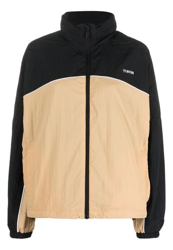 P.E Nation Sportjacke in Colour-Block-Optik - Schwarz