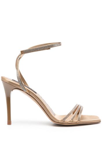 Pedro Garcia Flanna cystal-embellished sandals - Nude