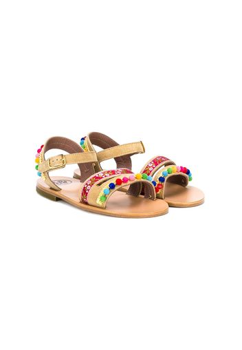 Pèpè embellished strap sandals - Braun