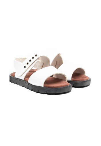 Pèpè Slingback-Sandalen mit Ösen - Weiß