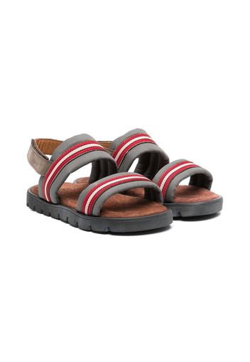 Pèpè Sandalen mit doppeltem Riemen - Grau