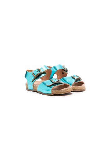 Pèpè Sandalen im Metallic-Look - Blau