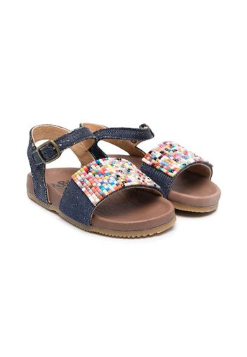 Pèpè Sandalen mit Applikation - Blau