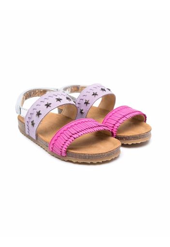 Pèpè Zweifarbige Sandalen - Violett